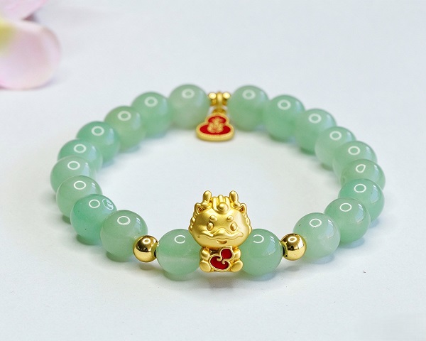 LIGHT GREEN BEADS BRACELET