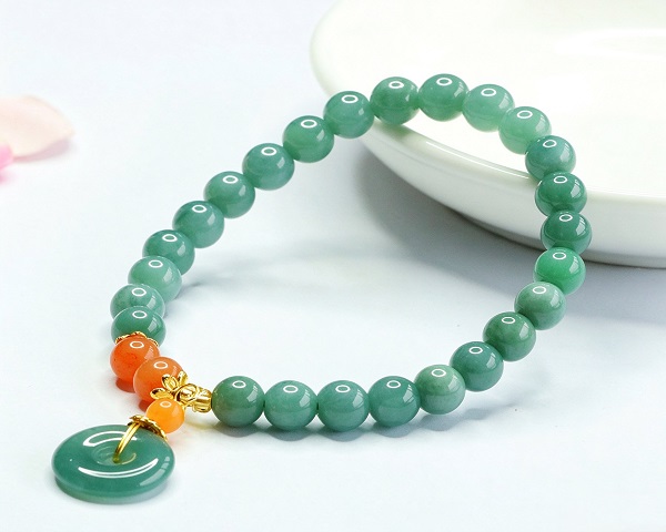 GREEN JADE CHARM BRACELET