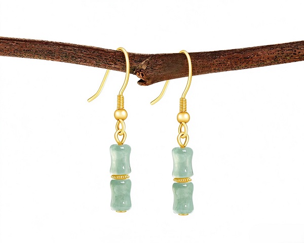 JADE BAMBOO EARRINGS