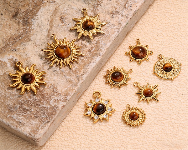TYGER EYE SUN PENDANTS