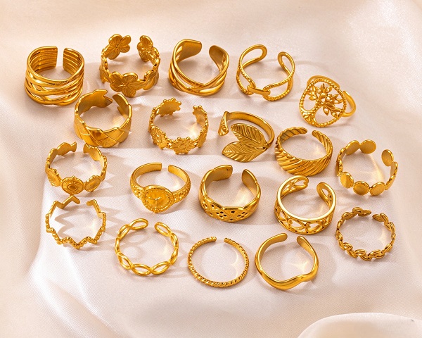 ADJUSTABLE GOLD RINGS